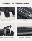 Odyssey 20 Inch Airline Approved Hardside Spinner Suitcase - BAGSMART
