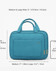 Bonchemin Teal The Space Saver Toiletry Bag