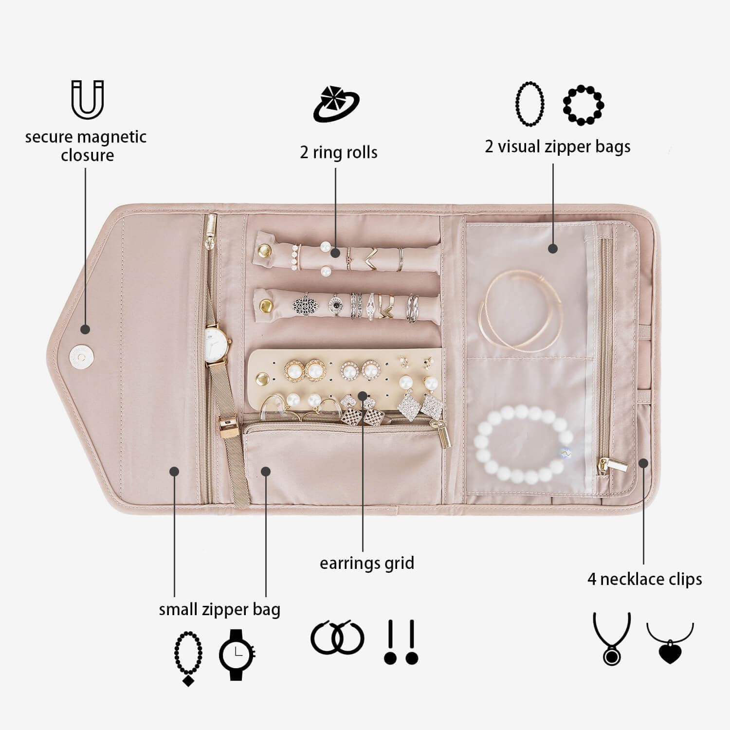 Peri Faltbarer Schmuck-Organizer 