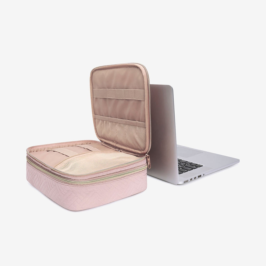 Organisateur électronique Grand sac à câbles à double couche 