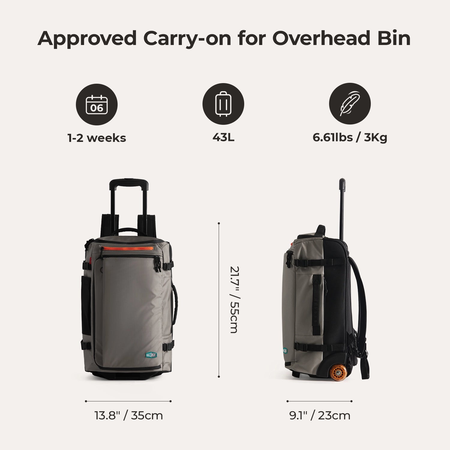 Blast 43L Rollrucksack 
