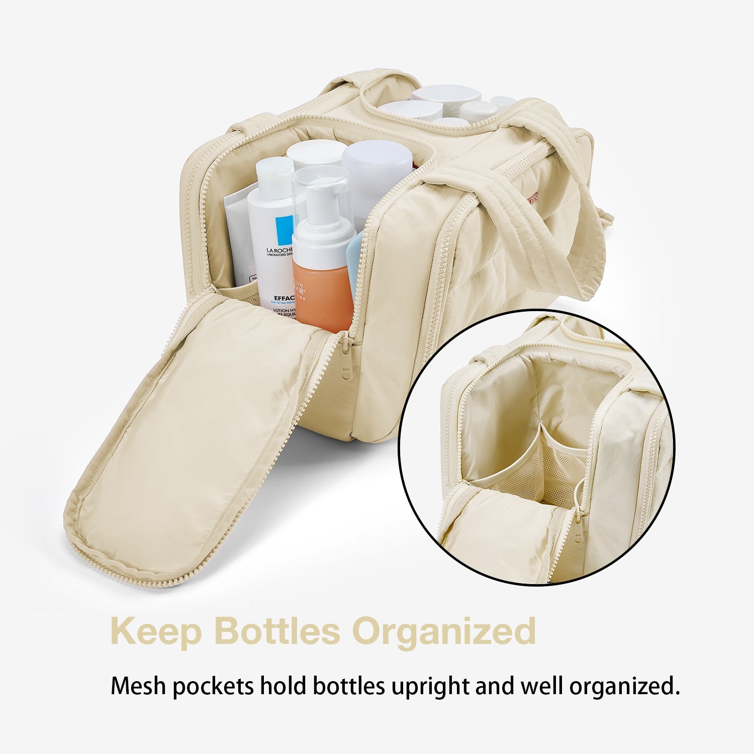 Zora Spacesaver 4-in-1 Puffy Multifunktions-Kulturtasche 