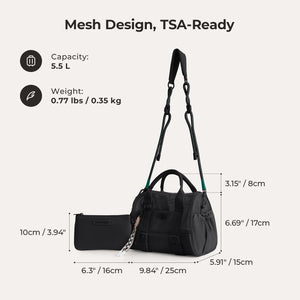 REIKI 5,5 l Mesh-Mini-Reisetasche 