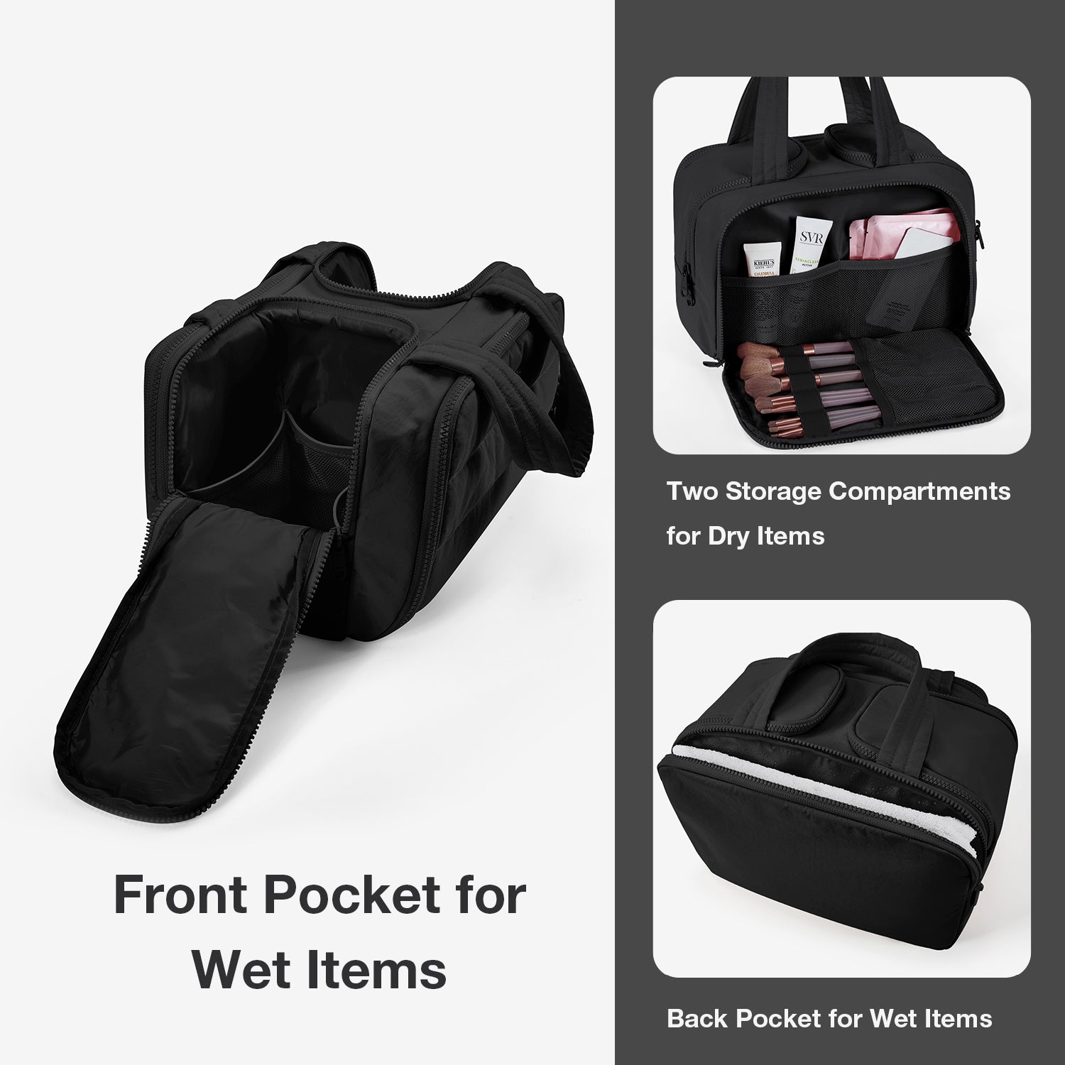 Zora Spacesaver 4-in-1 Puffy Multifunktions-Kulturtasche 