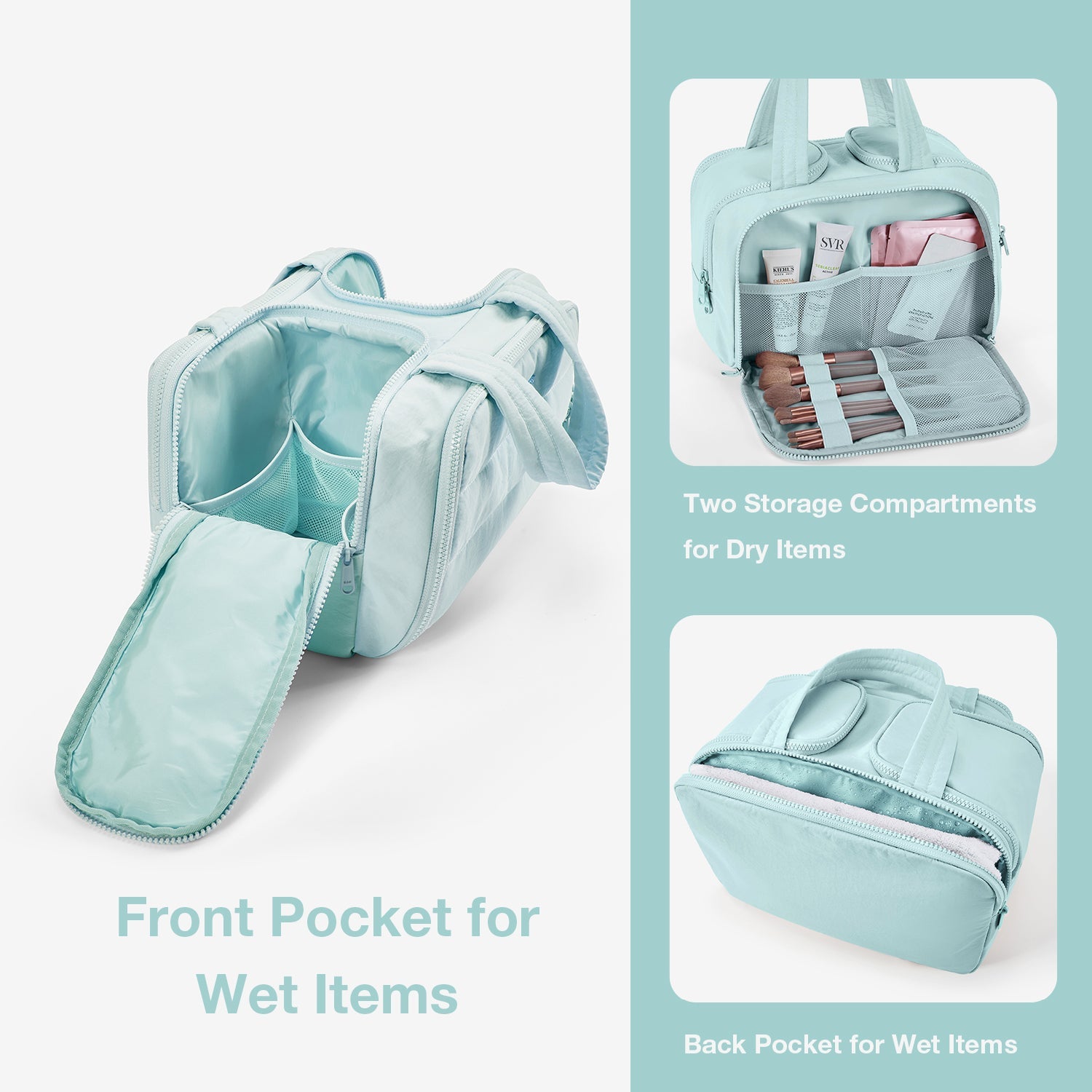 Zora Spacesaver 4-in-1 Puffy Multifunktions-Kulturtasche 