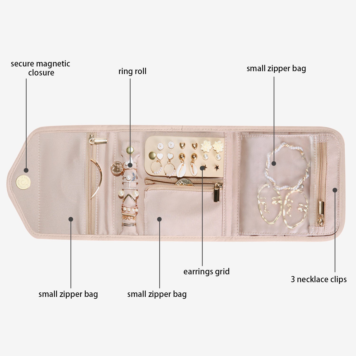 Peri Faltbarer Schmuck-Organizer 