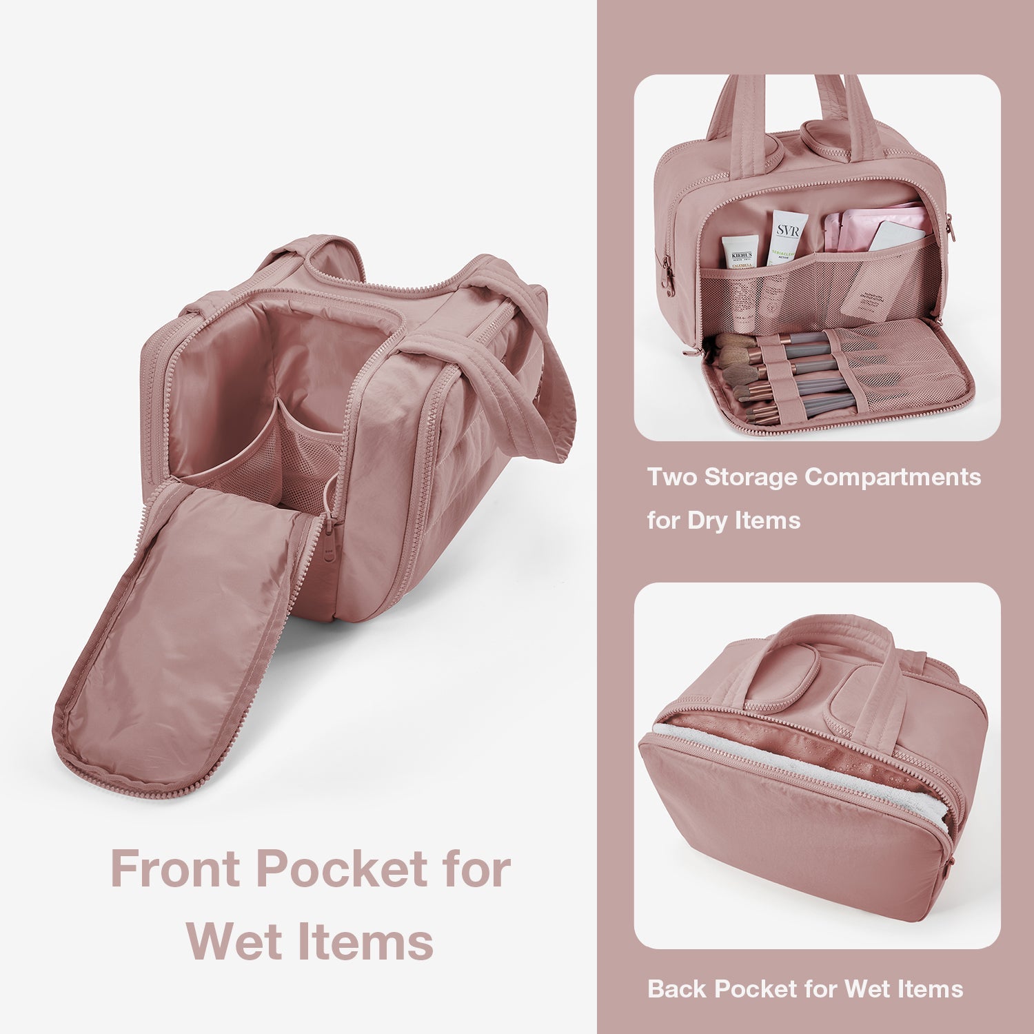 Zora Spacesaver 4-in-1 Puffy Multifunktions-Kulturtasche 