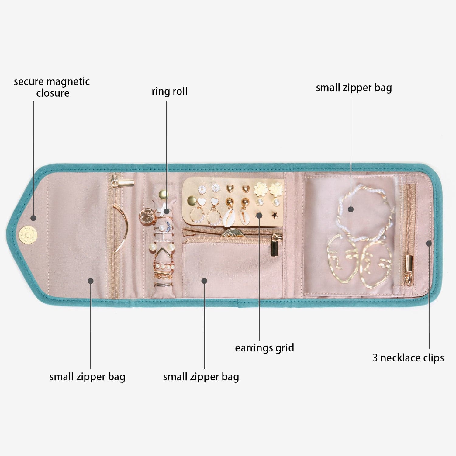 Peri Faltbarer Schmuck-Organizer 