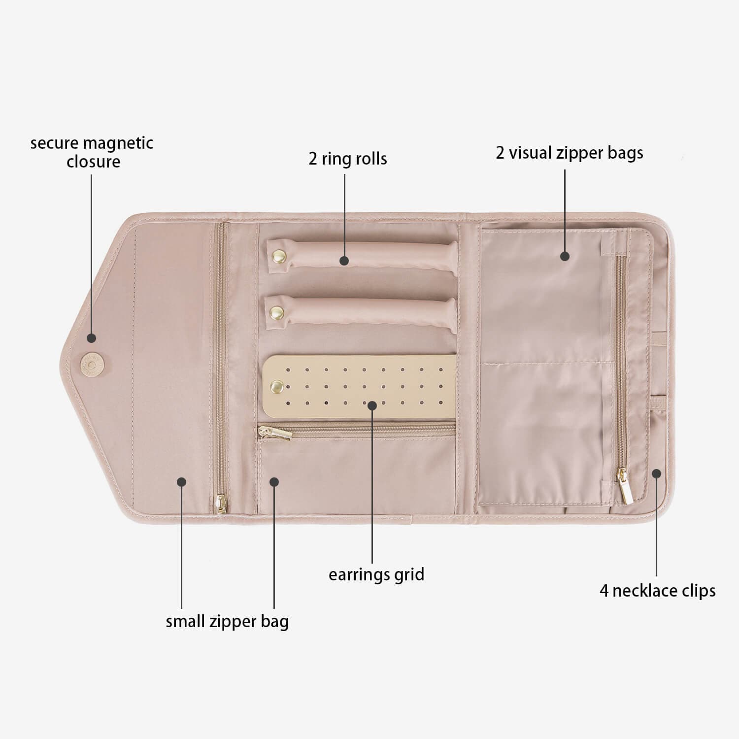 Peri Faltbarer Schmuck-Organizer 