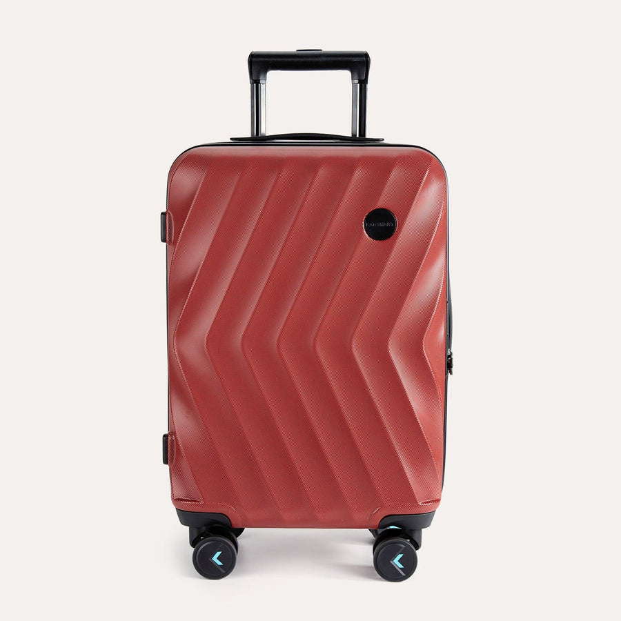 Globetrotter 20" Hardside Rolling Carry-on Stylish Suitcase - BAGSMART