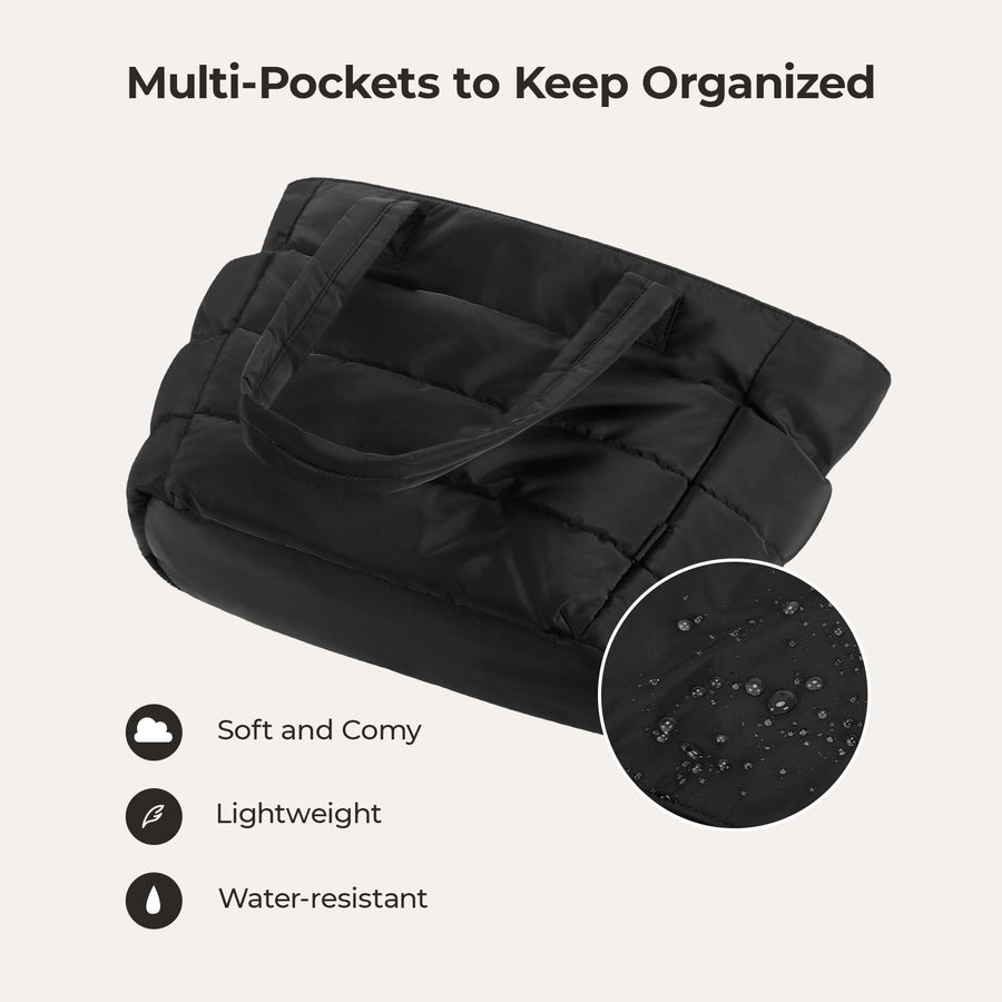 BagSmart 20L Bag Puffy Tote con compartimento para computadora portátil de 15.6 "