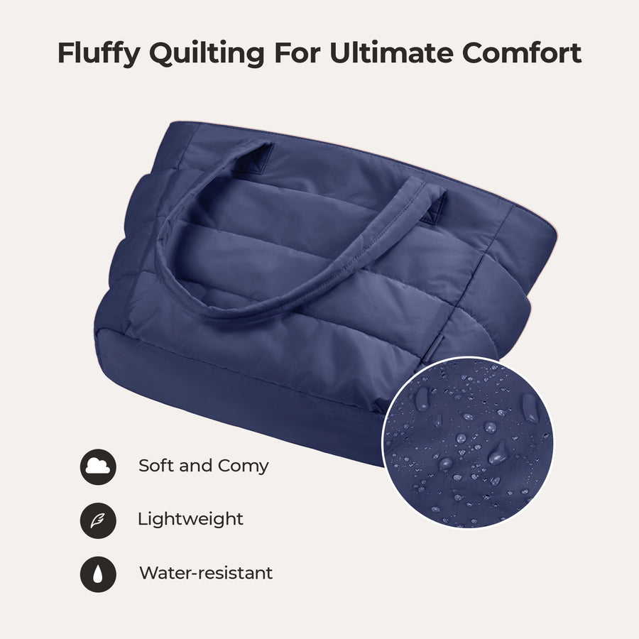 BagSmart 20L Bag Puffy Tote con compartimento para computadora portátil de 15.6 "