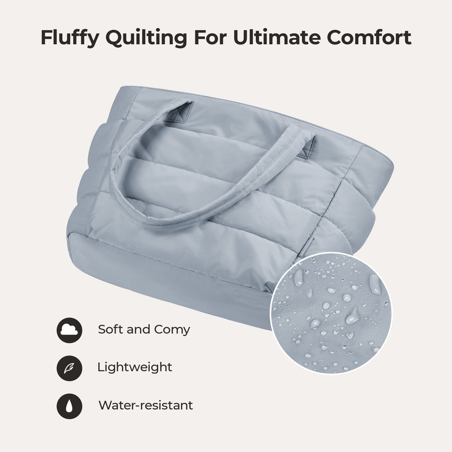 BagSmart 20L Bag Puffy Tote con compartimento para computadora portátil de 15.6 "