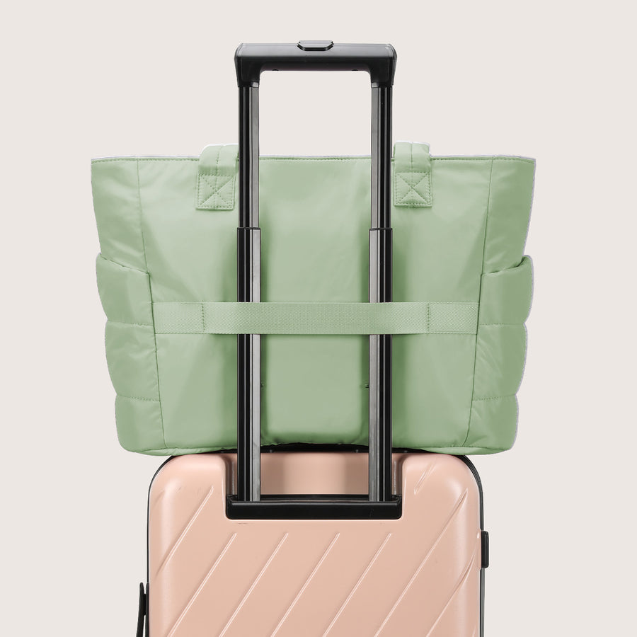 BagSmart 20L Bag Puffy Tote con compartimento para computadora portátil de 15.6 "