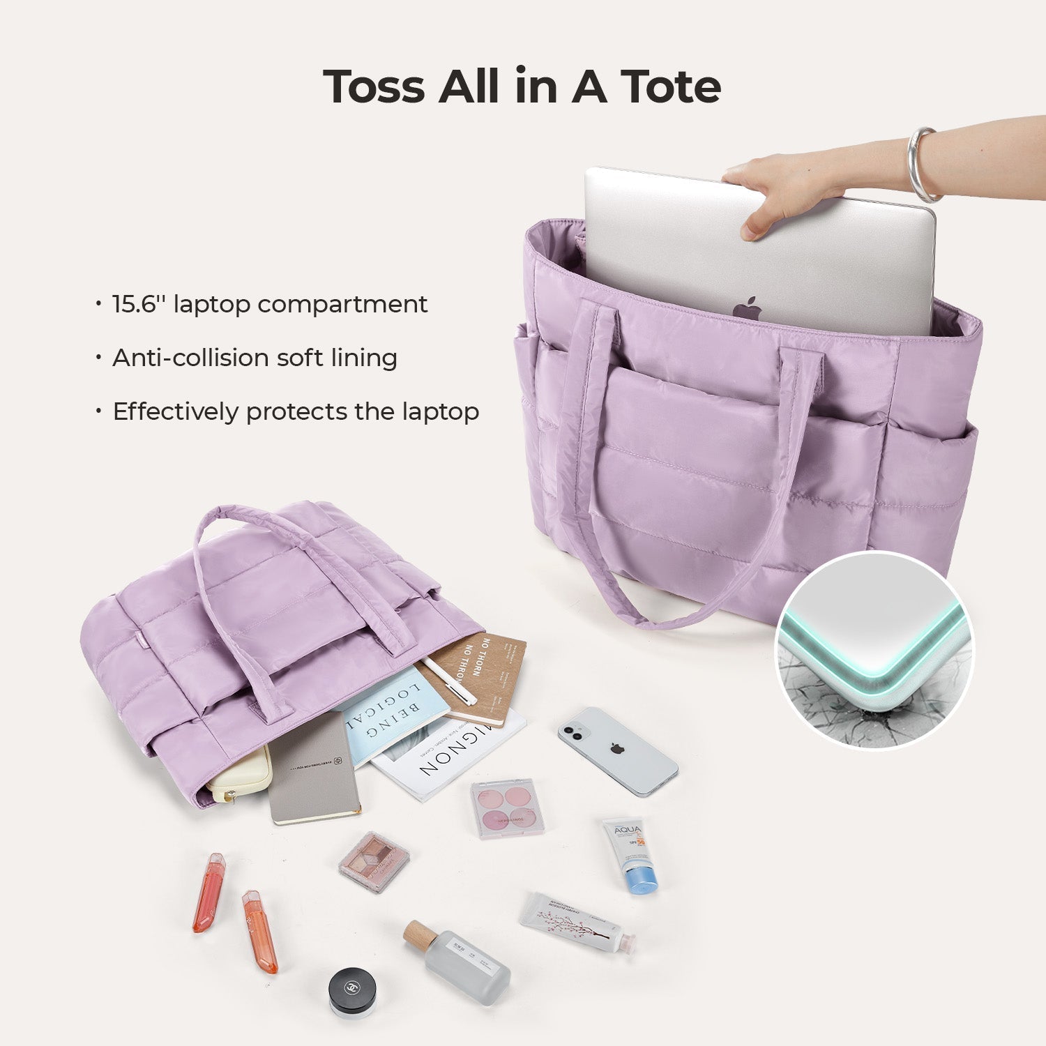 Bubble 20L Puffy Arbeitstasche für 15,6" Laptops