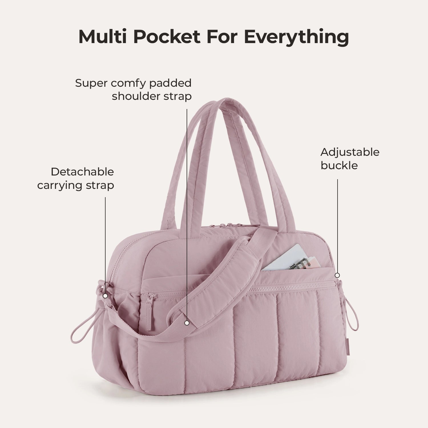 Gepolsterte, wasserabweisende Sport- und Reisetasche