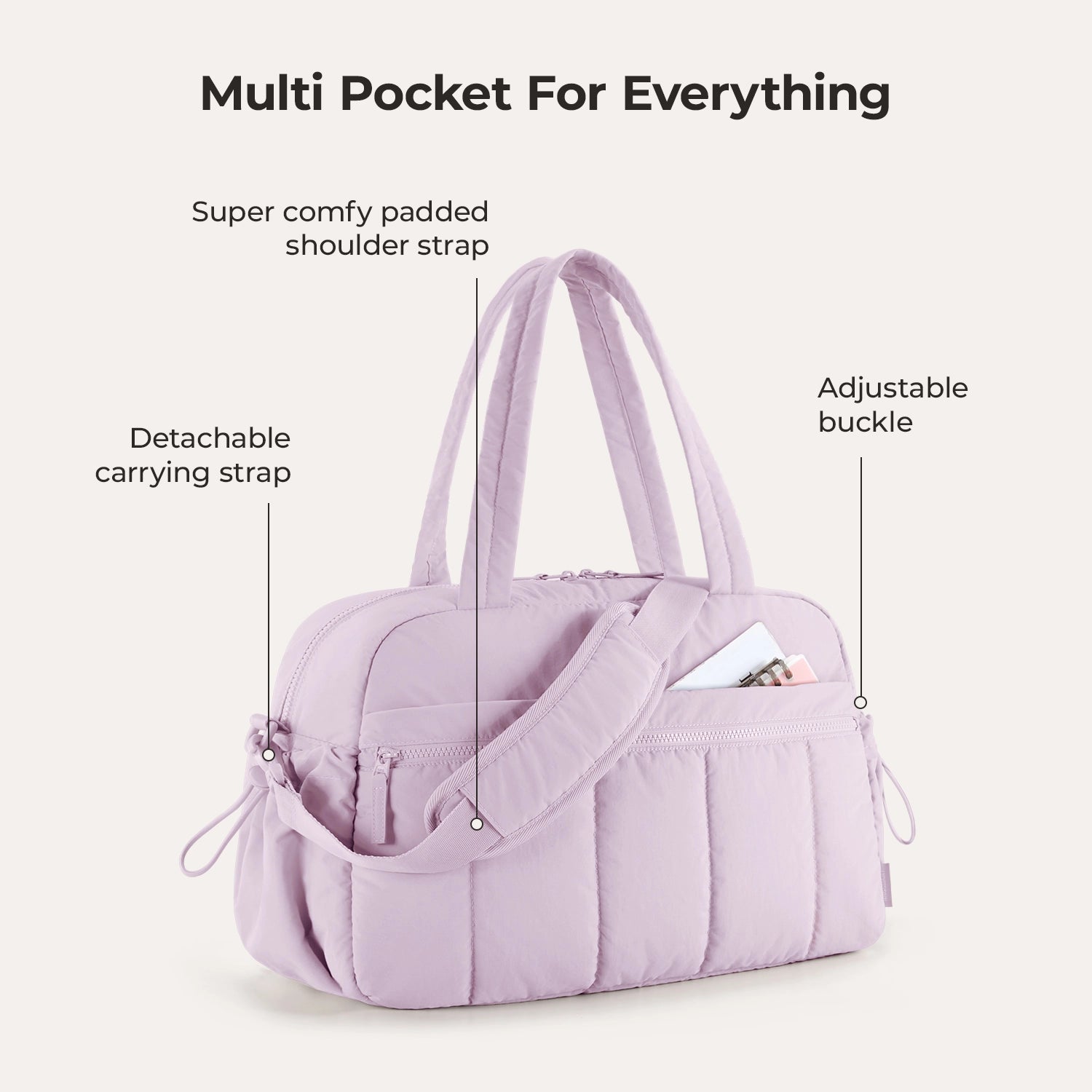 Gepolsterte, wasserabweisende Sport- und Reisetasche