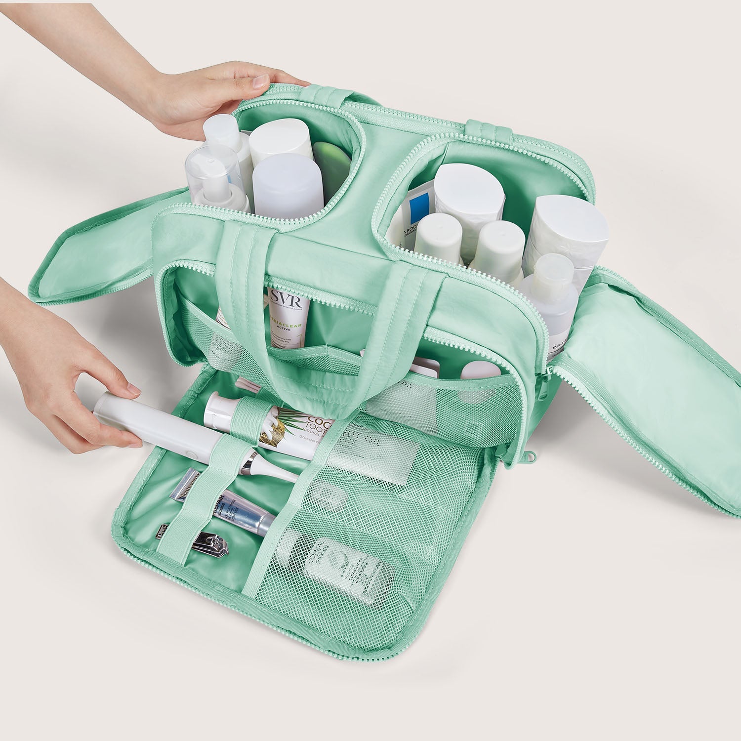 Zora Spacesaver 4-in-1 Puffy Multifunktions-Kulturtasche 
