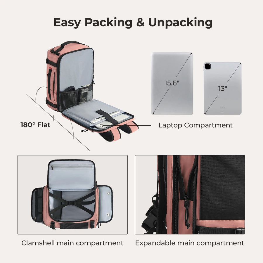 Blast 28L-38L Erweiterter Mesh-Reiserucksack