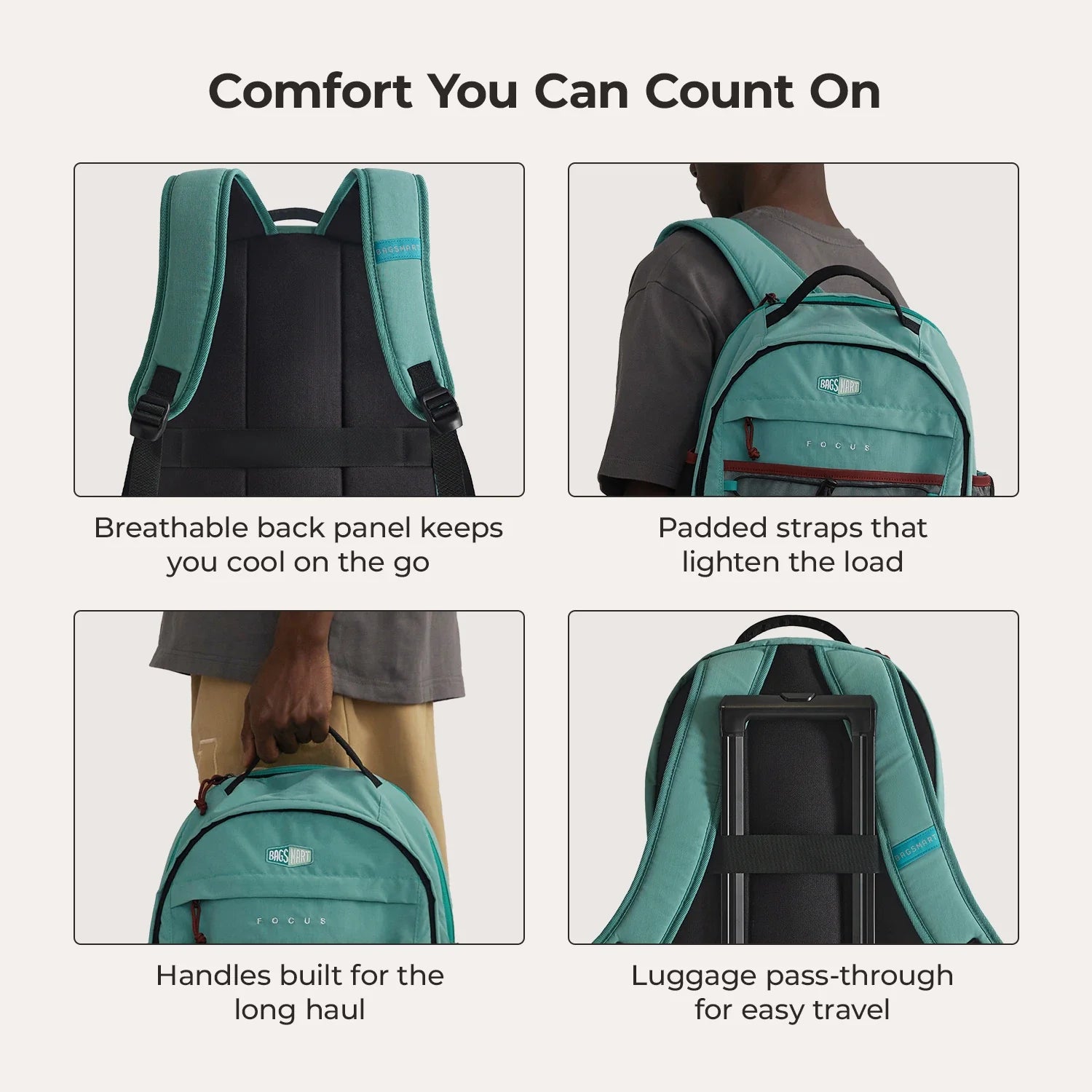 Focus 15,6" Laptop-Rucksack