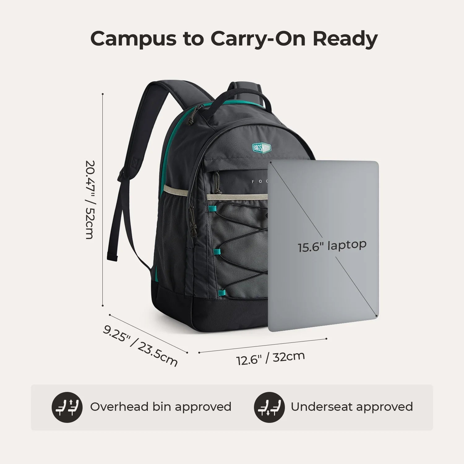 Focus 15,6" Laptop-Rucksack