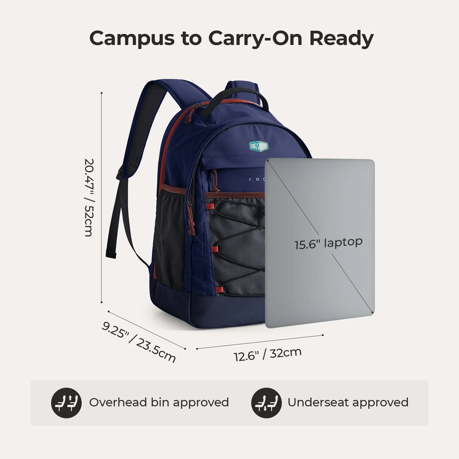 Focus 15,6" Laptop-Rucksack