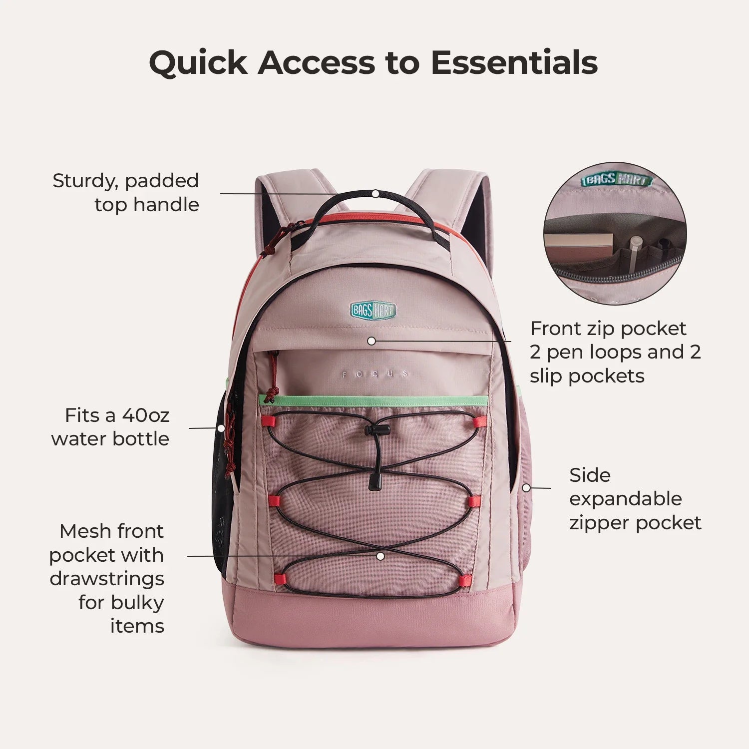 Focus 15,6" Laptop-Rucksack