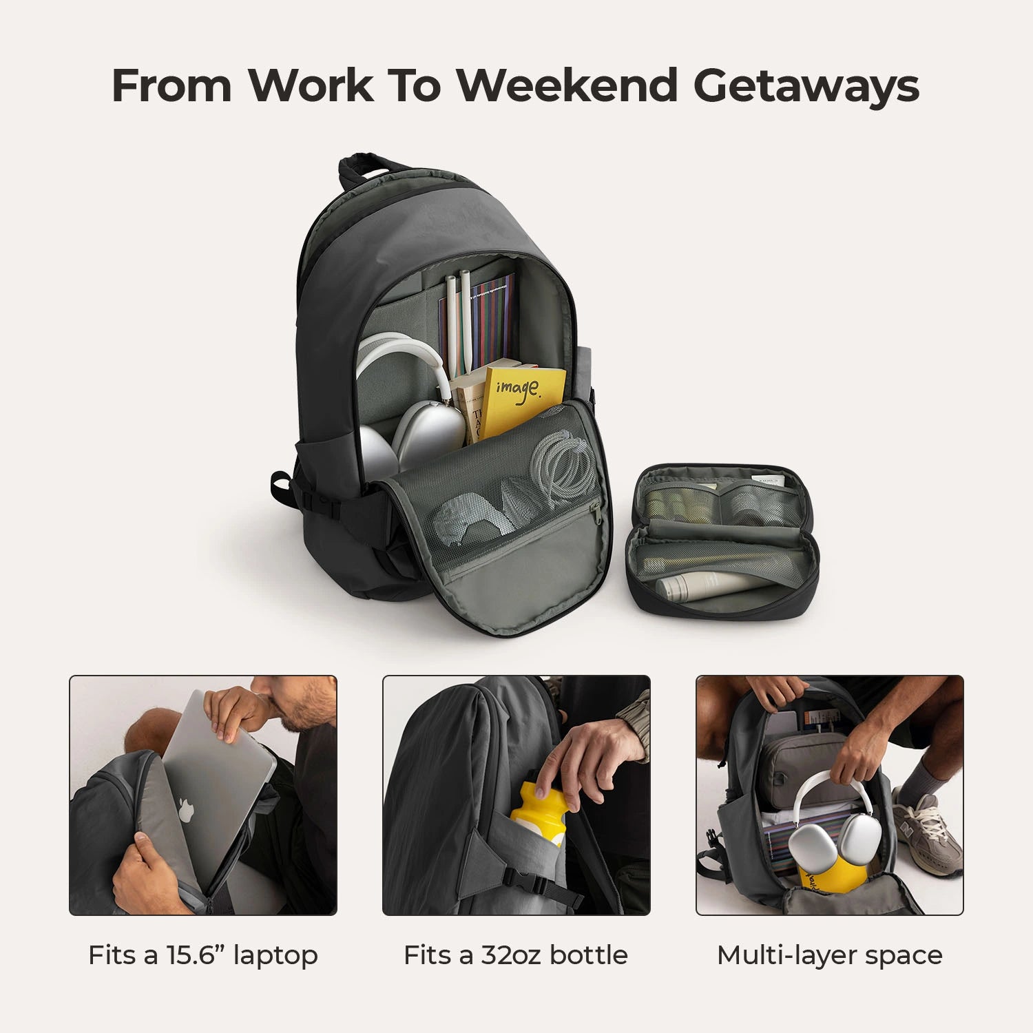 Soar 25L 180° offenes Clamshell-Reiserucksack-Set