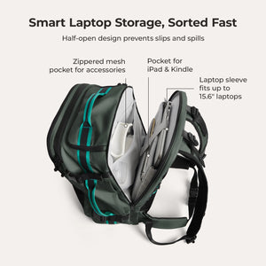 Blast_40L_travel_backpack-in-green-smoke