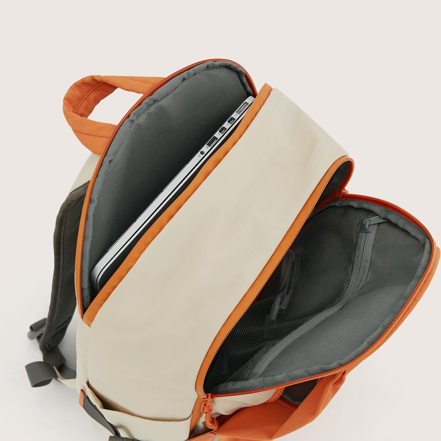 Soar_25L_Clamshell_travel_Backpack_Set_Orange_with_laptop_compartment  orange