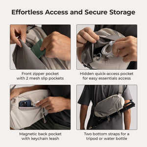 Soar 6L Kamera-Schultertasche mit Stativhalterung