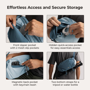 Soar 6L Kamera-Schultertasche mit Stativhalterung