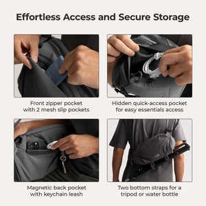 Soar 6L Kamera-Schultertasche mit Stativhalterung