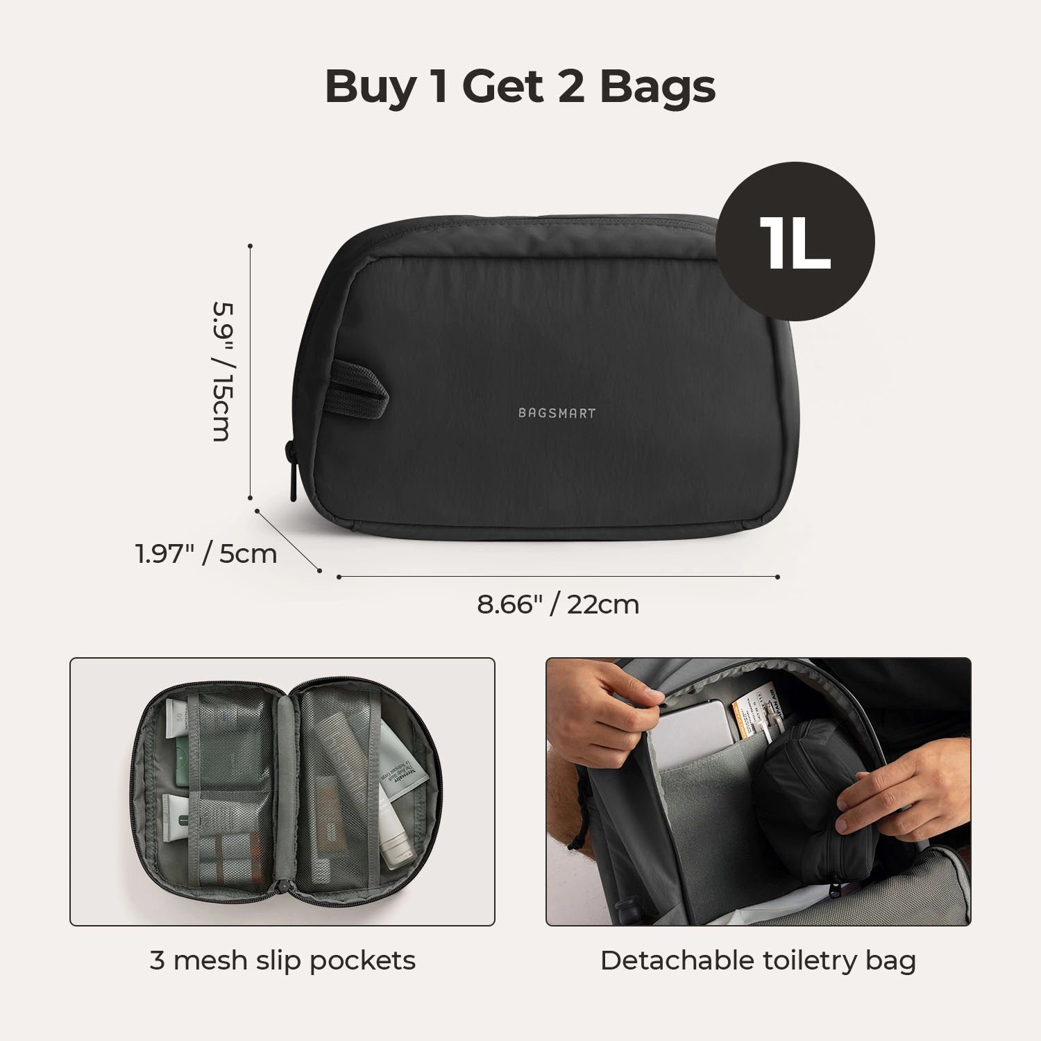 Soar 25L 180° offenes Clamshell-Reiserucksack-Set