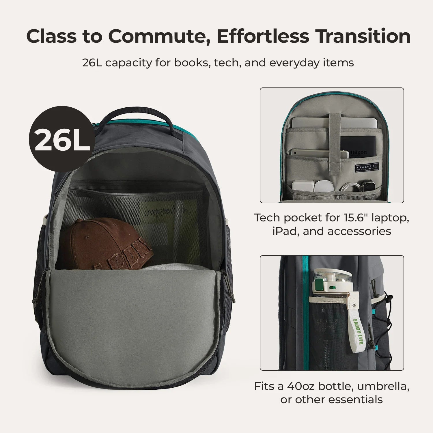 Focus 15,6" Laptop-Rucksack
