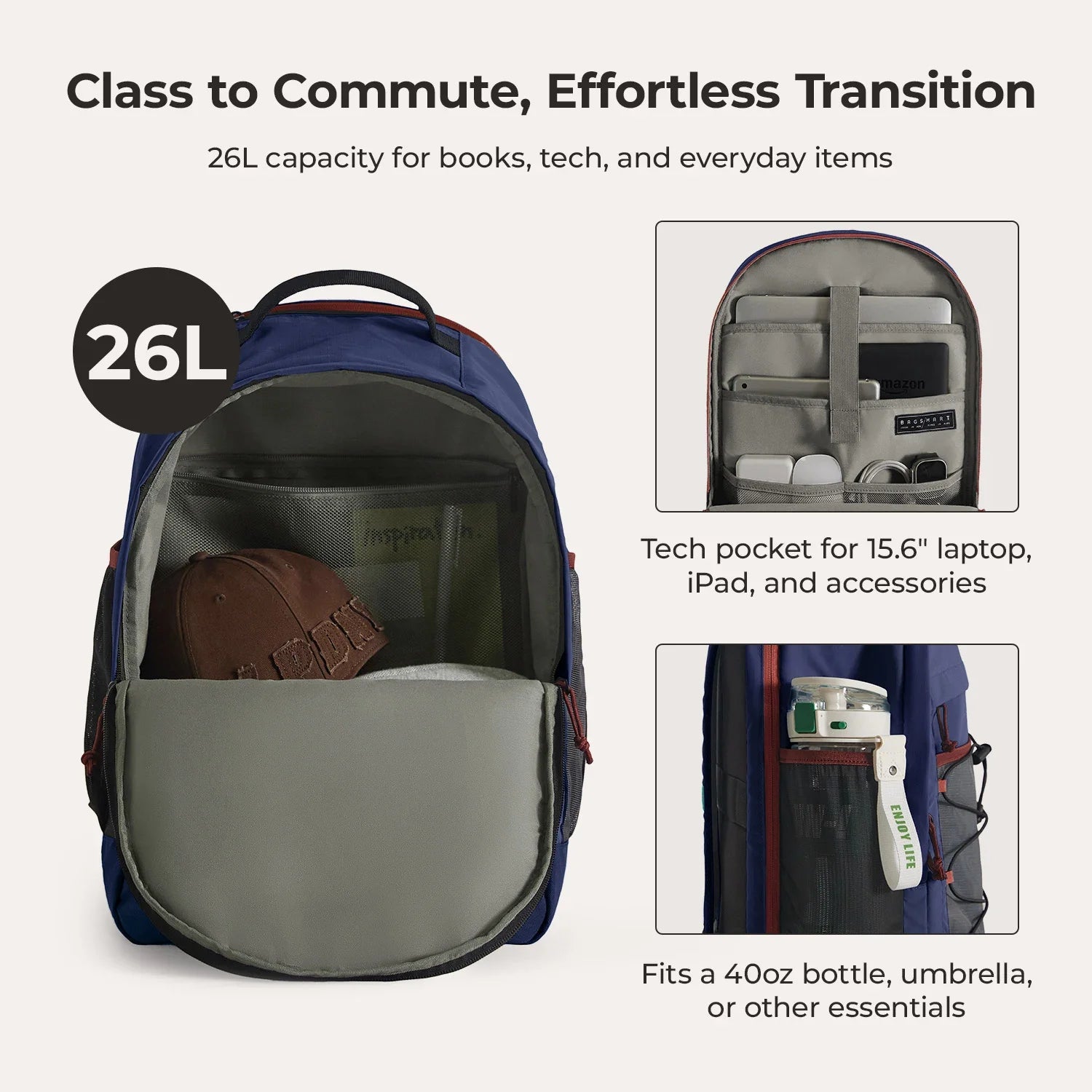 Focus 15,6" Laptop-Rucksack