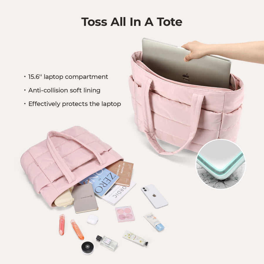 Bagsmart 20L Puffy Tragetasche mit 15,6" Laptopfach 