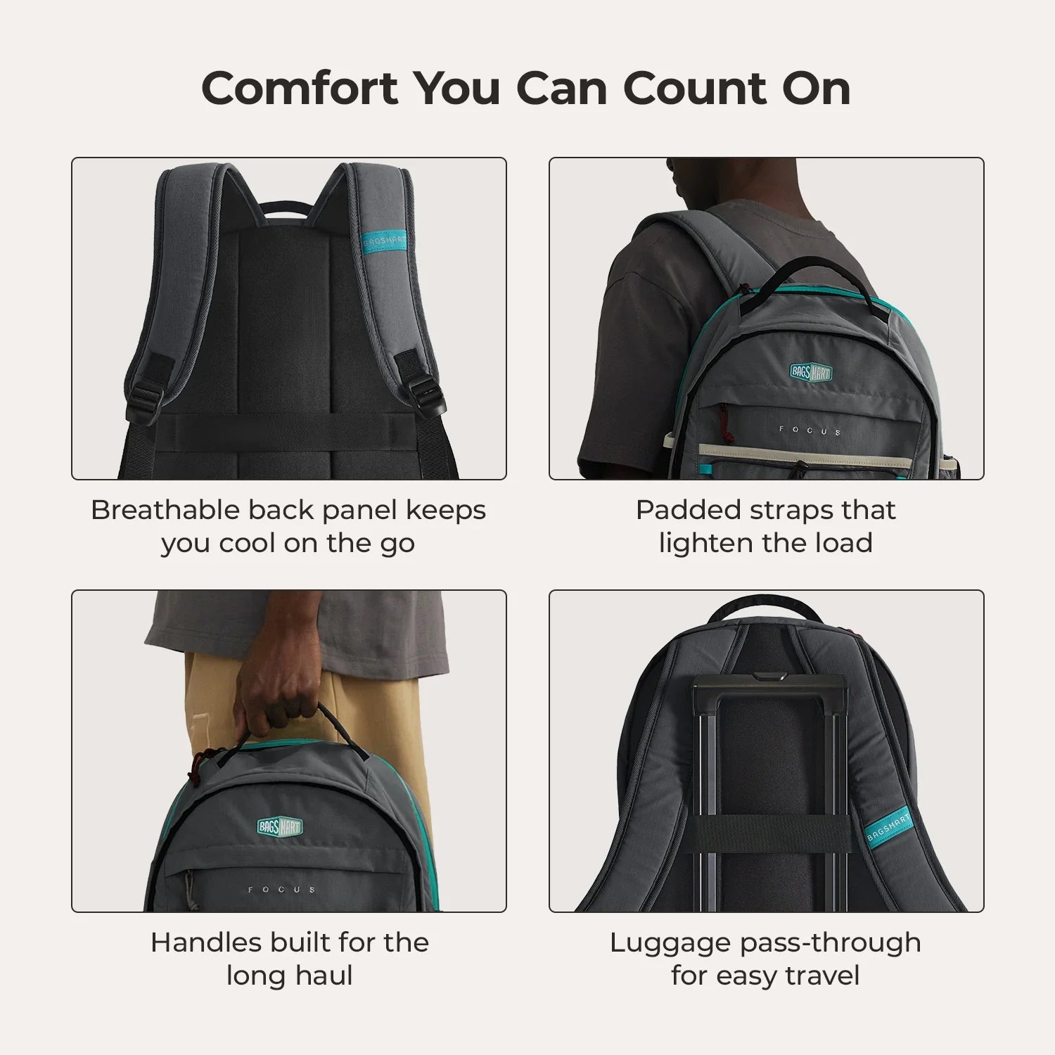 Focus 15,6" Laptop-Rucksack