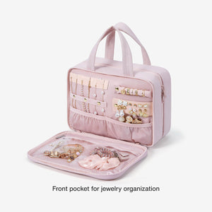 Hanging Toiletry Pouch Front Pocket for Jewelry Organization - Bagsmart