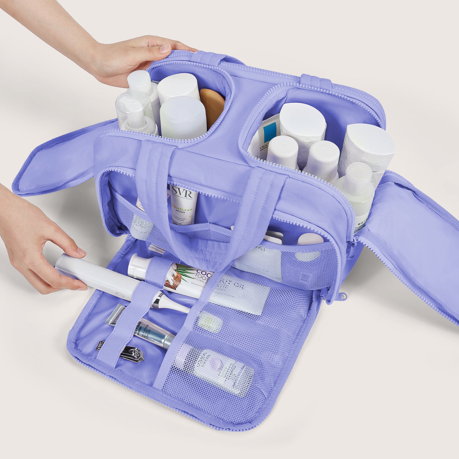 Zora Spacesaver 4-in-1 Puffy Multifunktions-Kulturtasche 
