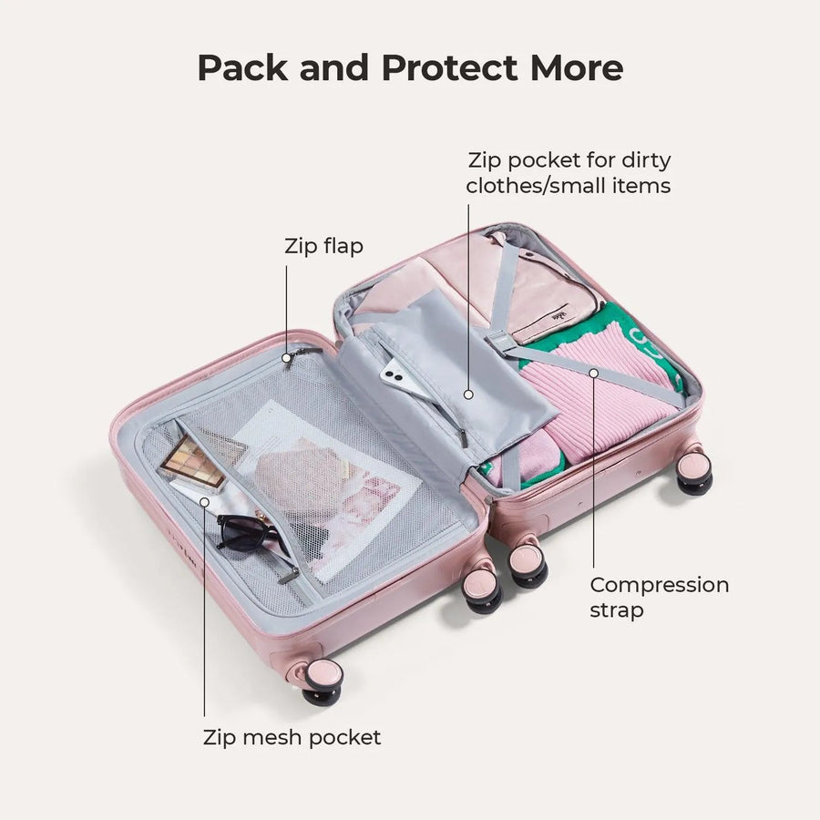 Odyssey 20 Inch Airline Approved Hardside Spinner Suitcase - BAGSMART