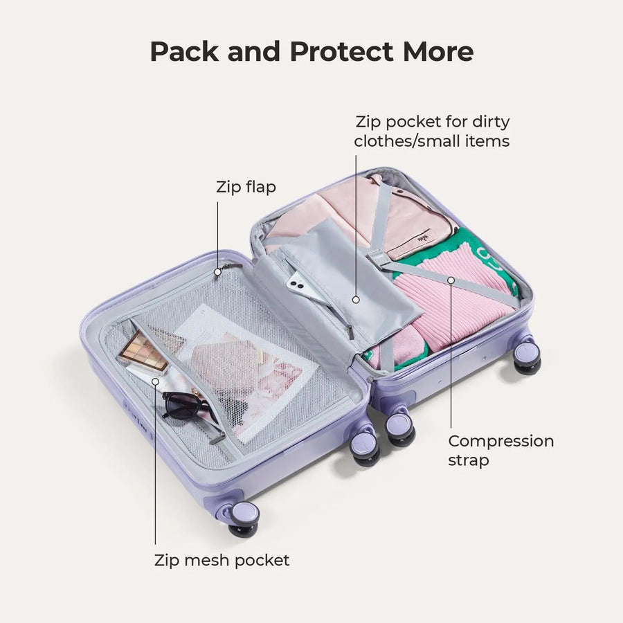 Odyssey 20 Inch Airline Approved Hardside Spinner Suitcase - BAGSMART